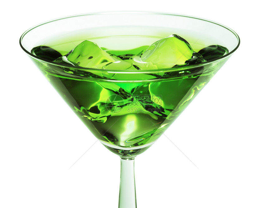 绿色鸡尾酒大都会玻璃饮料酒精岩石图片
