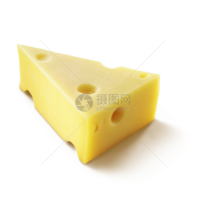 一块奶酪食物黄色小吃熟食牛奶早餐奶制品图片