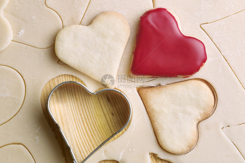 饼干面团情绪工作烘焙红色糖果心情模具圣诞甜蜜图片