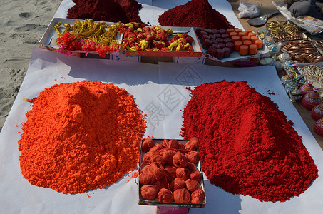 印度市场传统橙子灰尘文化背景图片