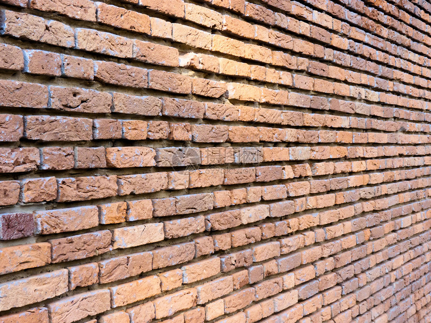 砖砖墙活力红色水泥生活水平棕色场景橙子长方形图片