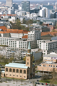 柏林地标城市首都旅游教会建筑学中心文化建筑物旅行高清图片
