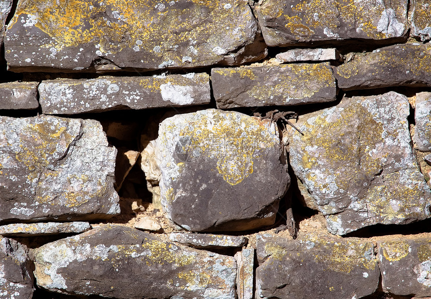 石墙房子岩石墙壁乡村花岗岩石头太阳建筑水泥纹理图片