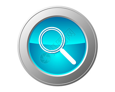 搜索按钮蓝色网络网站插图互联网电脑圆形背景图片