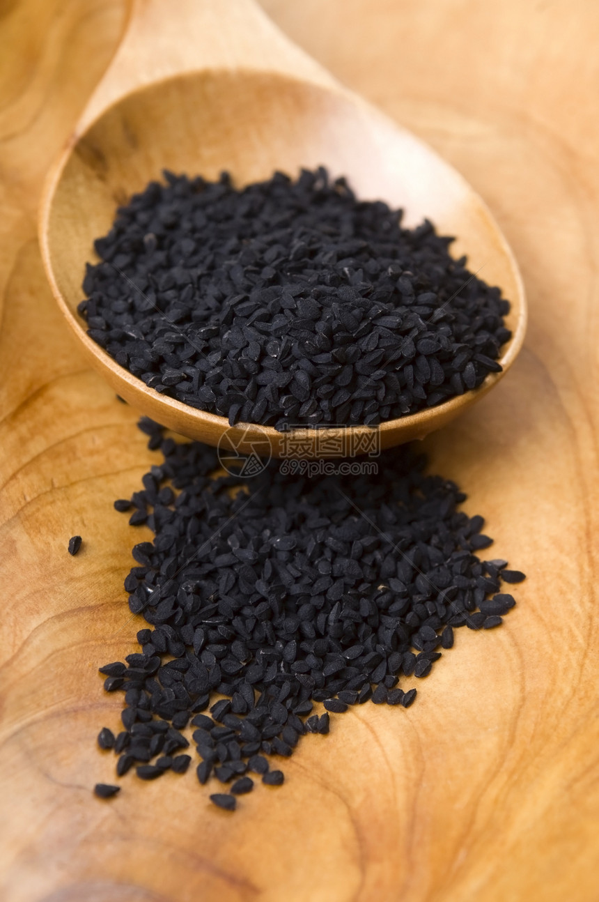 奈杰拉种子焦点粮食烹饪选择性重量黑种草棕色美食香料食物图片