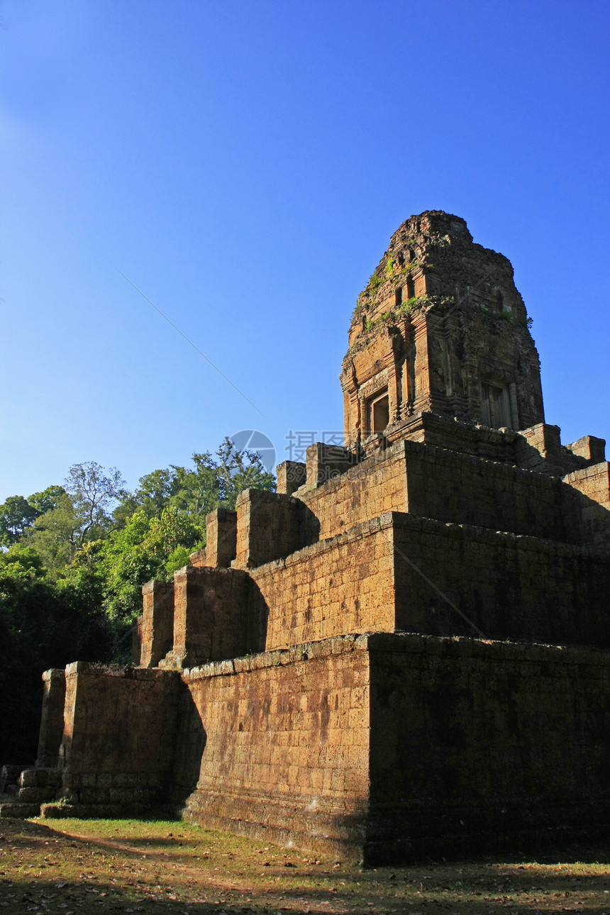 柬埔寨暹粒 吴哥地区寺地标金字塔文明高棉语建筑废墟收获荒野肉精丛林图片