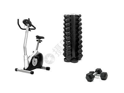 有氧踏板自行车运动俱乐部白色锻炼健身房训练肌肉培训师踏板有氧运动机器背景