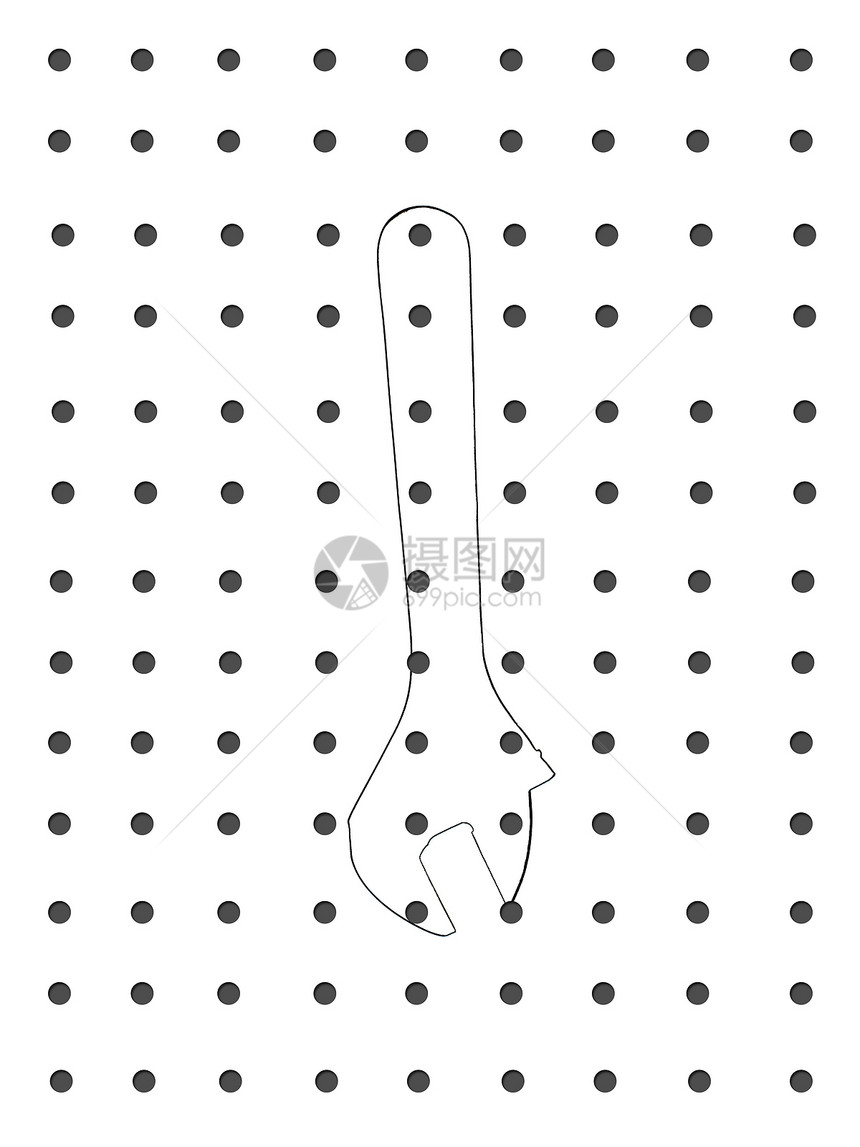 工具维修紧缩白色硬件建造合金扳手作坊钳工插图图片