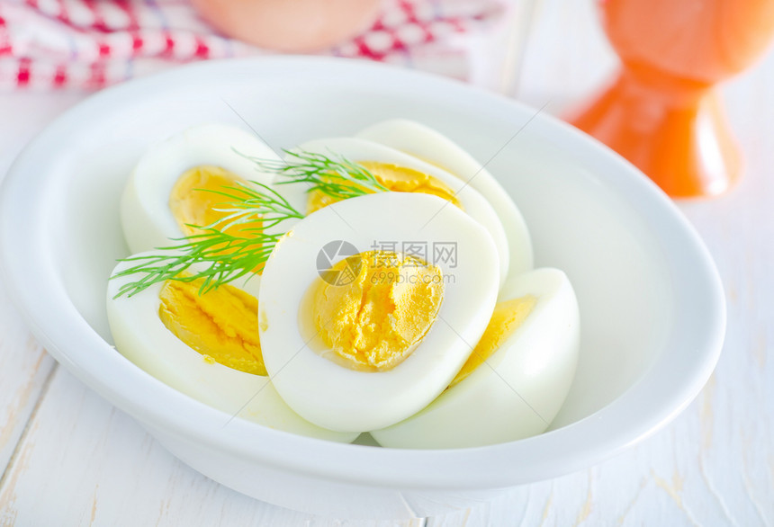 煮鸡蛋营养早餐蛋黄凉菜素食午餐摄影烹饪餐厅食物图片