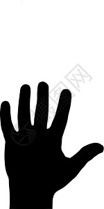 矢量手势白色数数帮助黑色戒指剪贴手臂背景图片