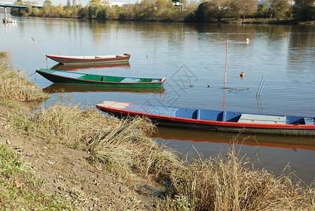 河上的船只划桨反思平底船凸轮下注者乡村传统农村背景图片