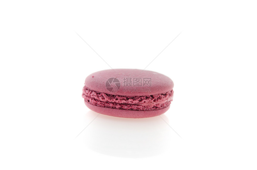 粉红马卡松味道粉色小吃紫色白色甜点饼干糖果食物糕点图片