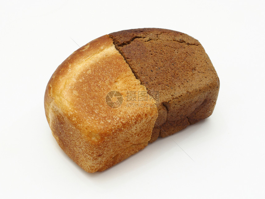 面包饼面粉粮食黑色面包白色图片