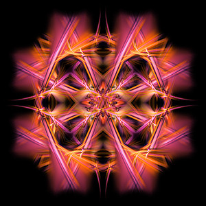抽象对等分形背景 B火焰数字化活力插图墙纸创造力运动粉色红色艺术背景图片