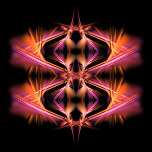 抽象对等分形背景 B数字化红色粉色墙纸火焰运动活力创造力插图艺术背景图片