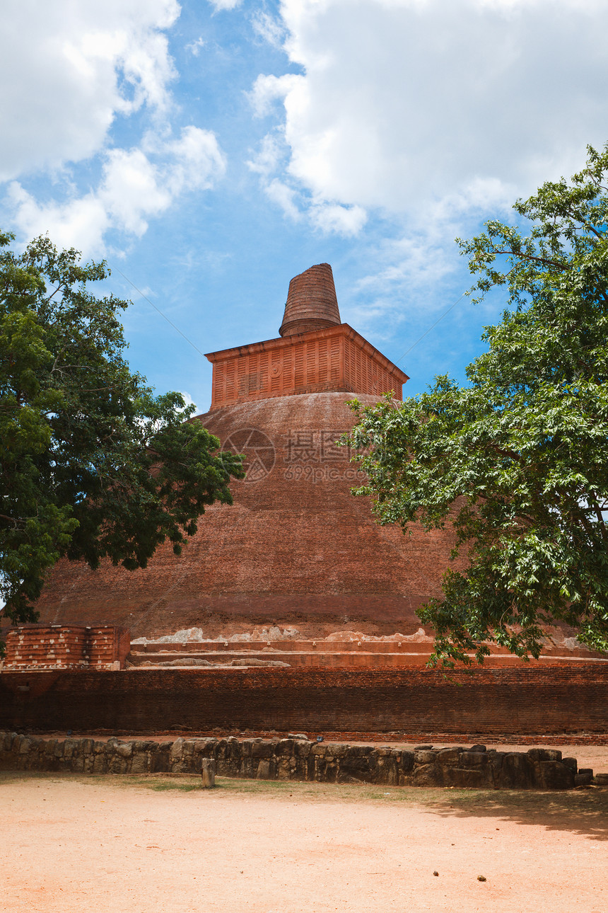 stupa 斯里兰卡废墟宗教砖块石头佛塔佛教徒建筑场所寺庙图片