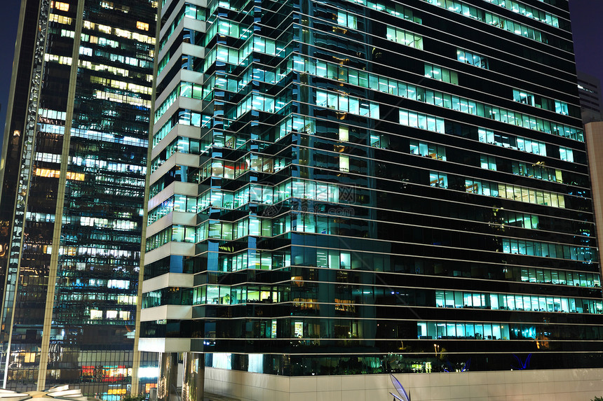 办公室房间摩天大楼白色建造玻璃中心景观建筑蓝色金融图片