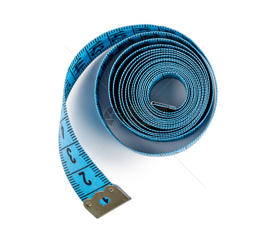 测量磁带仪表工作重量节食缝纫损失蓝色卷尺工具乐器图片