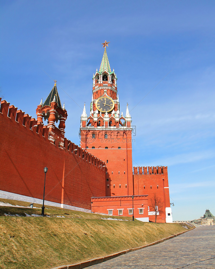 莫斯科克里姆林宫 斯帕斯斯卡塔天堂星星正方形吸引力纪念碑旅游文化建筑城市景点图片