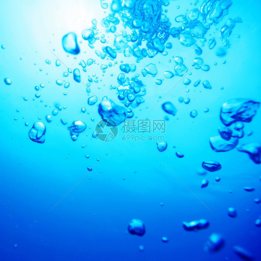 空气气泡气源水疱温泉呼吸水滴潜水运动气体水泡圆圈图片