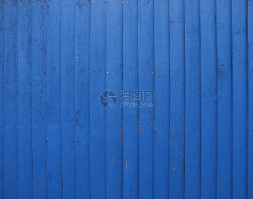 木背景蓝色材料栅栏木板单板棕色图片