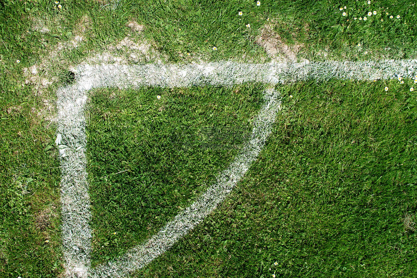 足球游戏运动线条操场绿色草地白色草皮土地条纹图片
