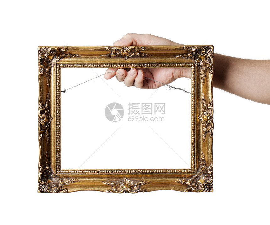 框架艺术长方形矩形构图镜框空白持有图片