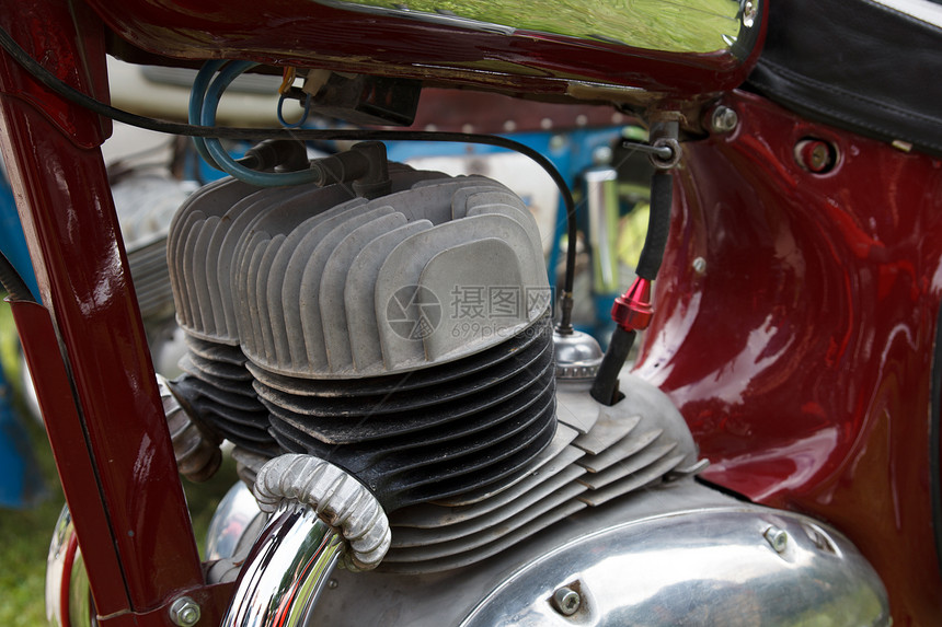 REF 摩托车发动机力量车辆引擎圆柱运输古董金属自行车图片