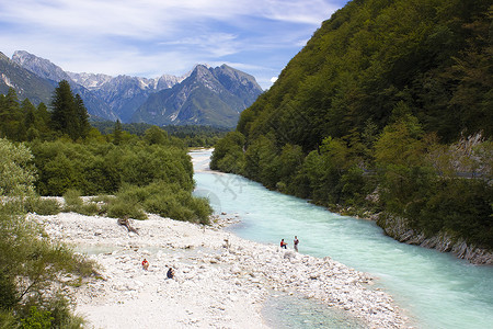齐勒河谷阿尔卑斯山吸引力旅游高清图片
