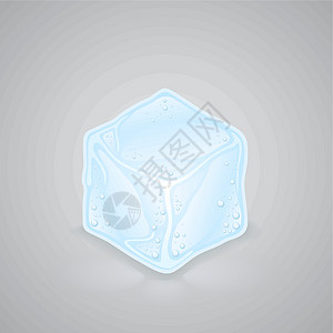 冰雪方块冷水生态冷冻蓝色状态图像矢量背景图片