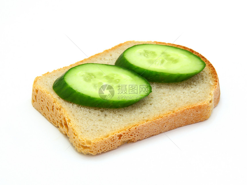 三明治加黄瓜营养小吃小麦蔬菜叶子餐饮面包饮食午餐火腿图片