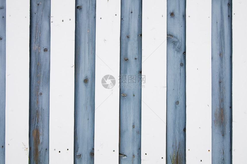 木围栏背景边界条纹木头蓝色建筑物白色栅栏建筑图片