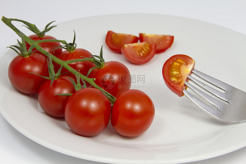 盘子上的番茄健康饮食对象蔬菜食物水果饮食工作室剪切活力路径图片