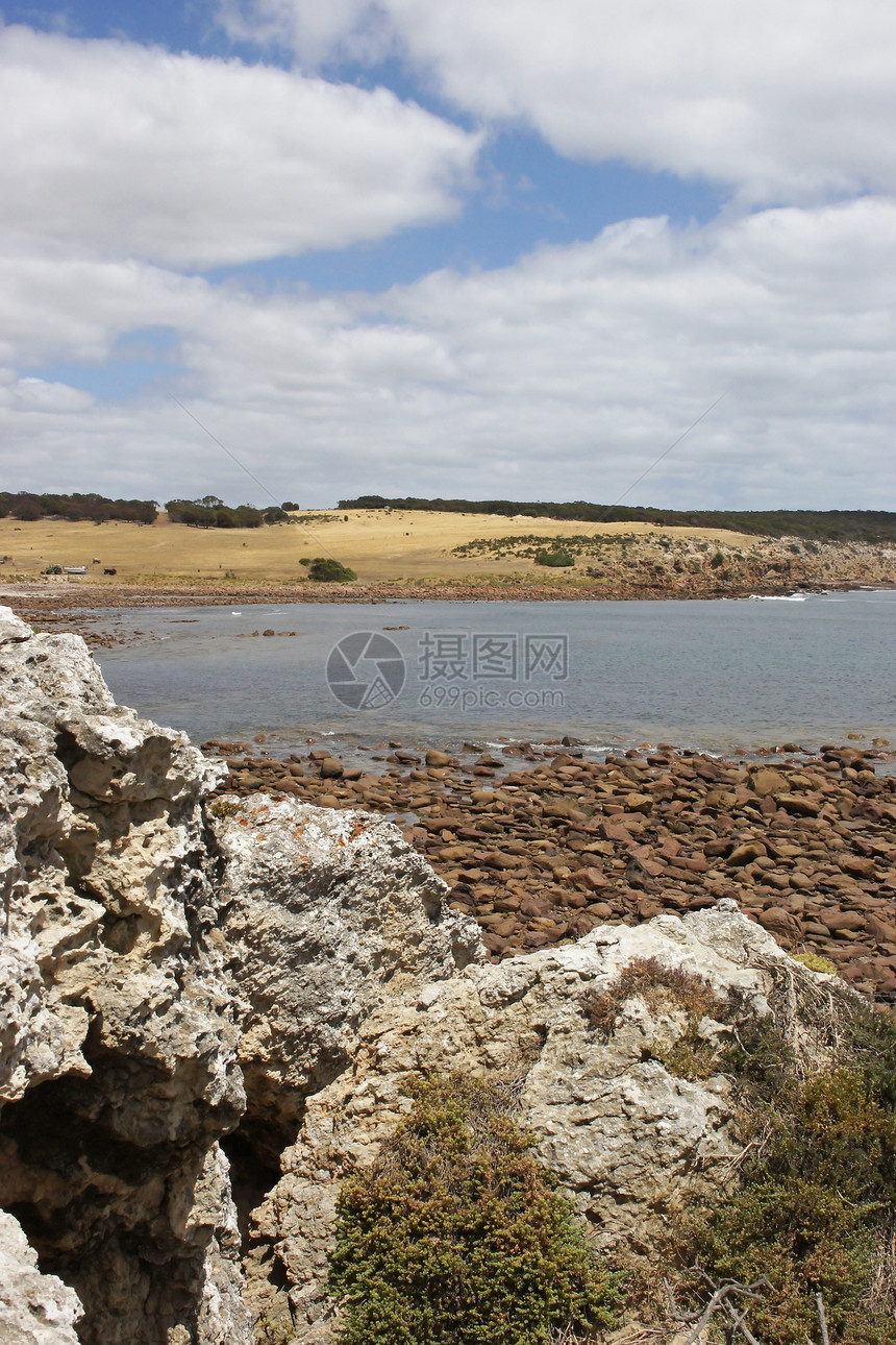 袋鼠岛斯托克斯湾海滩假期岩石海洋旅行海岸海岸线图片