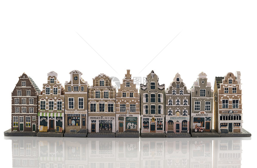 旧阿姆斯特丹模范房屋的天线工作室酒店农场脖子帽子玩具旅游城市石头商店图片