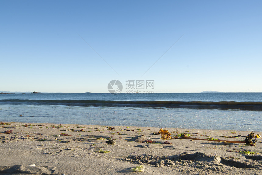 海滩现场冲浪蓝色支撑海岸线海景波浪风景海洋晴天图片