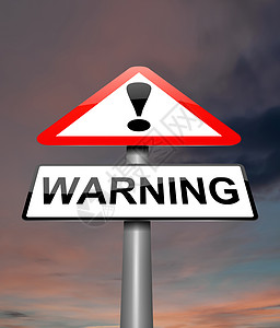 示警概念冒险警报风险危险路标天空预兆插图预警背景图片