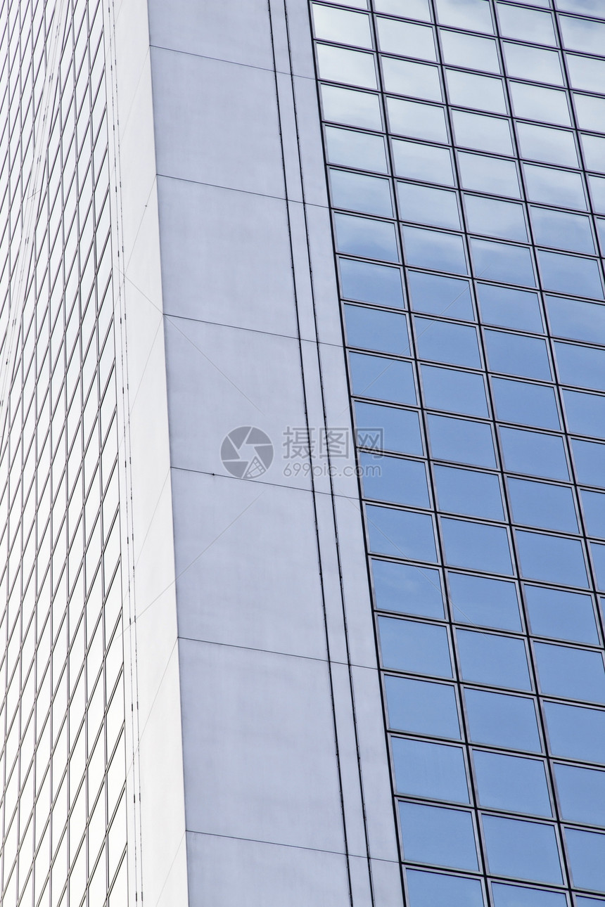 摩天大楼窗口背景市中心房子景观玻璃窗户镜子地标办公室蓝色中心图片