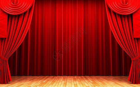 红色天鹅绒幕幕幕开场剧场行动歌剧观众艺术播音员场景织物剧院礼堂背景图片
