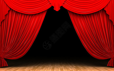 红色天鹅绒幕幕幕开场艺术歌剧场景播音员布料剧院气氛窗帘手势歌词背景图片