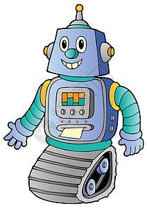 卡通反光机器人1背景图片