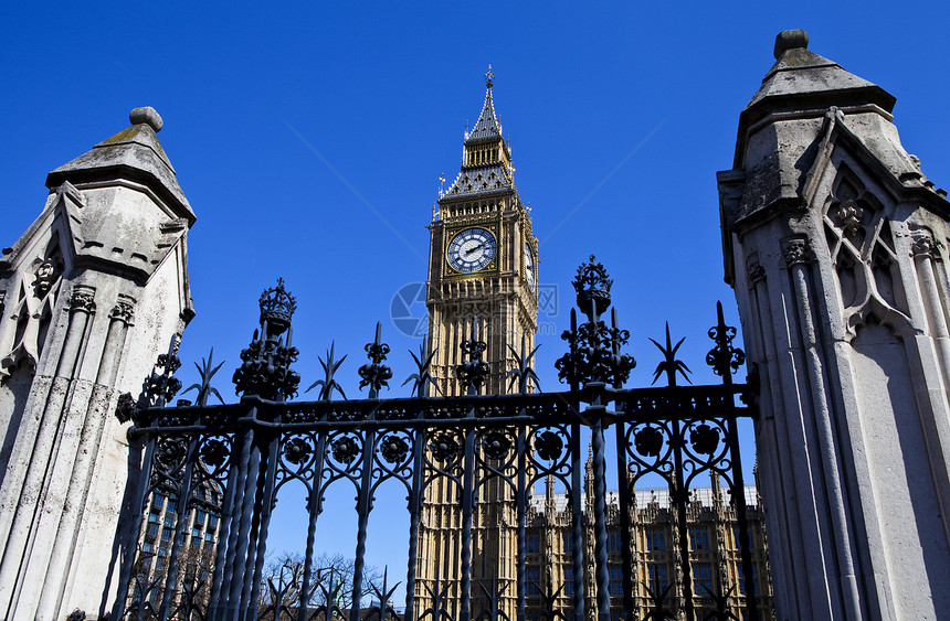 伦敦的议会众议院会议观光时间地标圣史金子旅行历史景点栏杆历史性图片
