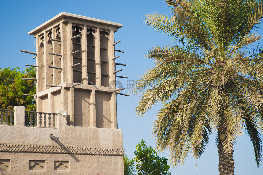 杜拜阿拉伯联合阿拉伯酋长国的风塔图片