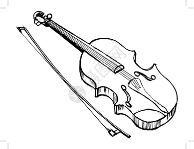 小提琴 乐器乐队音乐中提琴音乐会交响乐小提琴棒卡通片木头细绳手绘背景图片