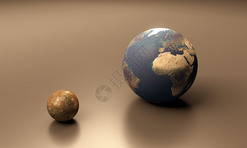 地球木星格列斯多和地球空白背景