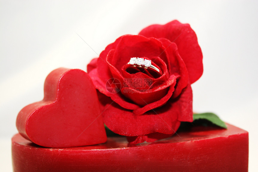 情人节 爱情 激情 钻石订婚永恒的爱周年爱心热情红心纪念日蜡烛红色图片