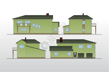 房屋建筑工程古建房屋建筑规划矢量构造窗户建造工程房间建筑学文档蓝图楼梯绘画插画