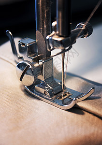 缝纫机材料器具生产裁缝工厂棉布维修工具工作拼接制作高清图片素材