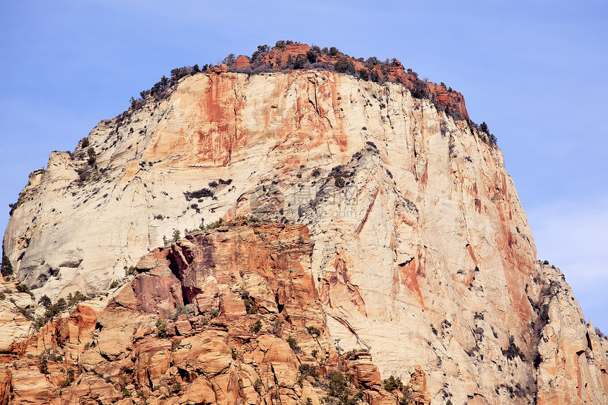 维尔京锡安峡谷国家公园犹他州的哨兵塔图片