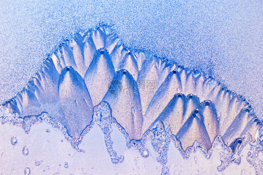 山上的冰霜模式图片